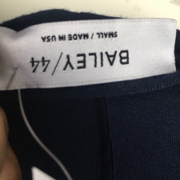 Bailey 44 Navy Cold Shoulder Top 3/4 Sleeve - Picture 5 of 8